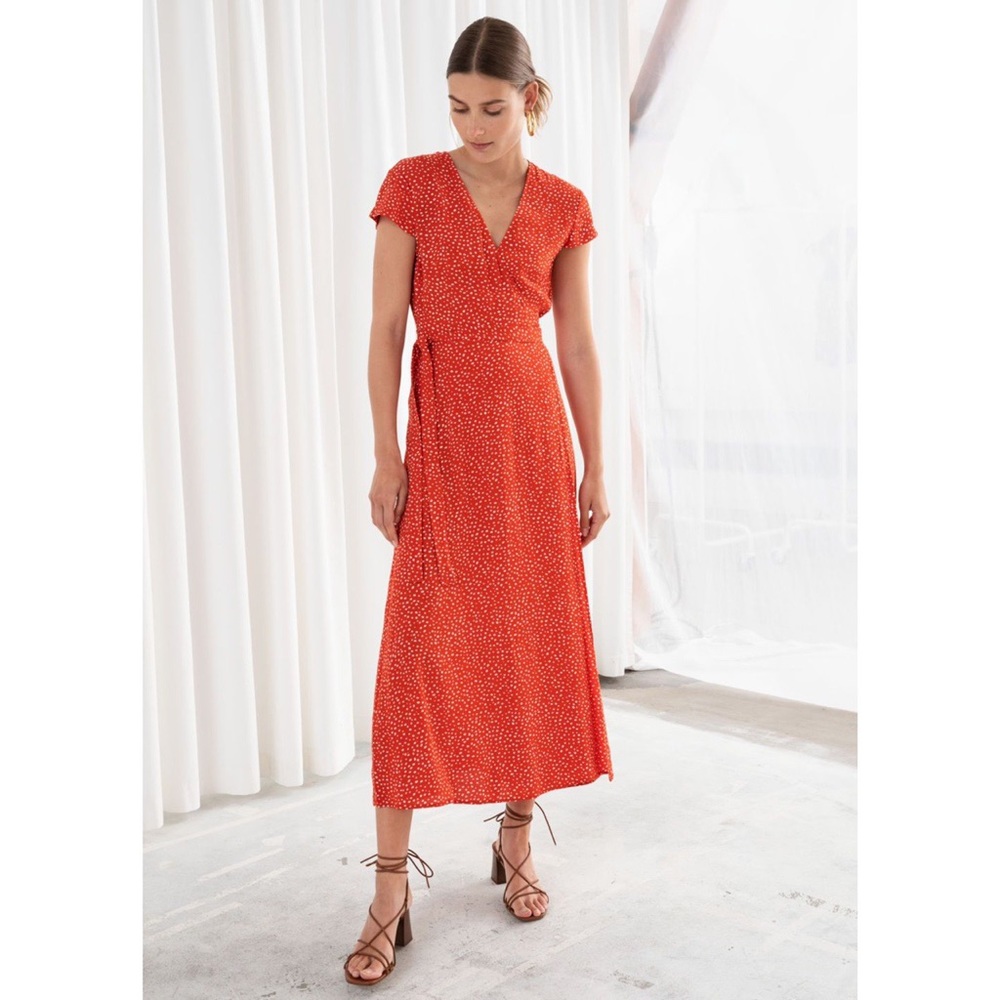 & Other Stories wrap dress, size 0